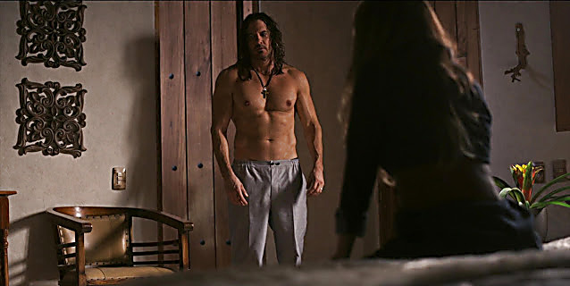 Mario Cimarro sexy shirtless scene April 6, 2022, 1pm