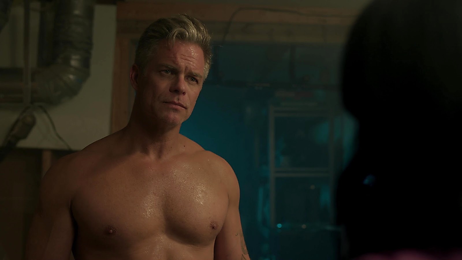 Martin Cummins sexy shirtless scene April 7, 2020, 8am