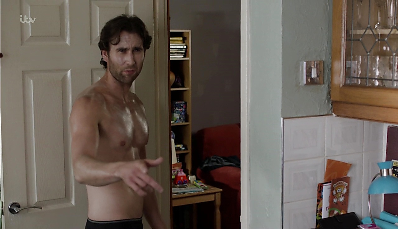 Matthew Lewis sexy shirtless scene January 4, 2018, 1pm