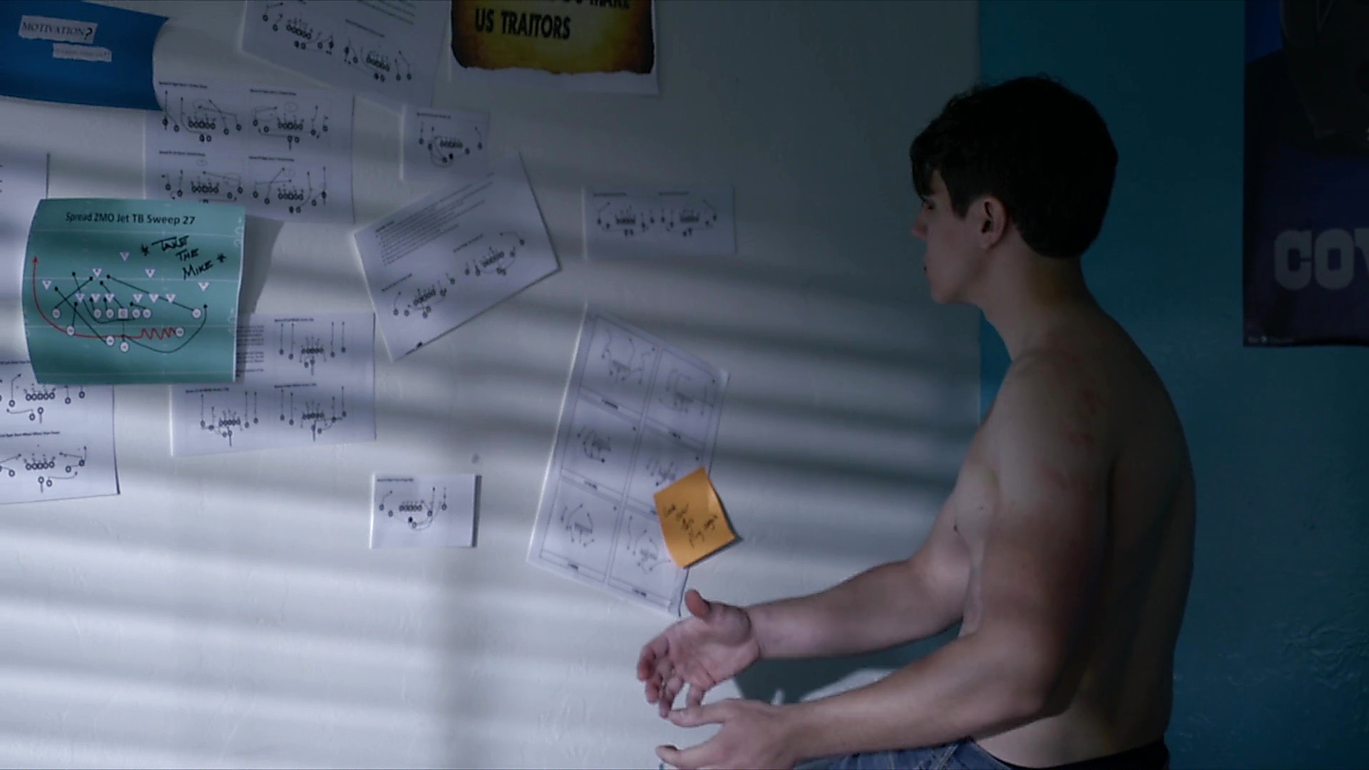 Michael Grant sexy shirtless scene February 24, 2025, 6am
