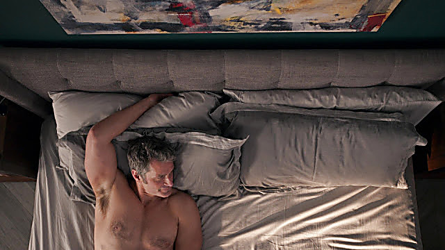 Peter Hermann sexy shirtless scene June 10, 2021, 6am