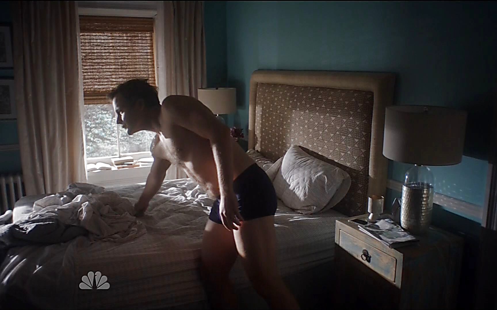 Zachary Quinto sexy shirtless scene February 22, 2015, 4pm