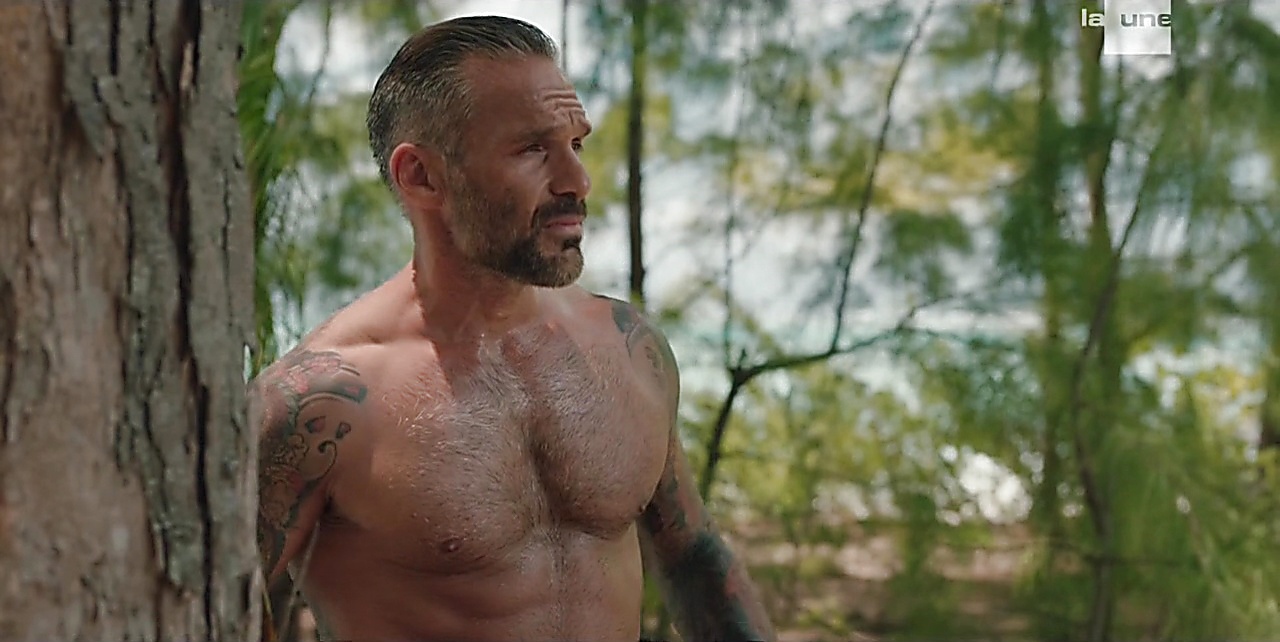 Philippe Bas sexy shirtless scene March 9, 2018, 12pm