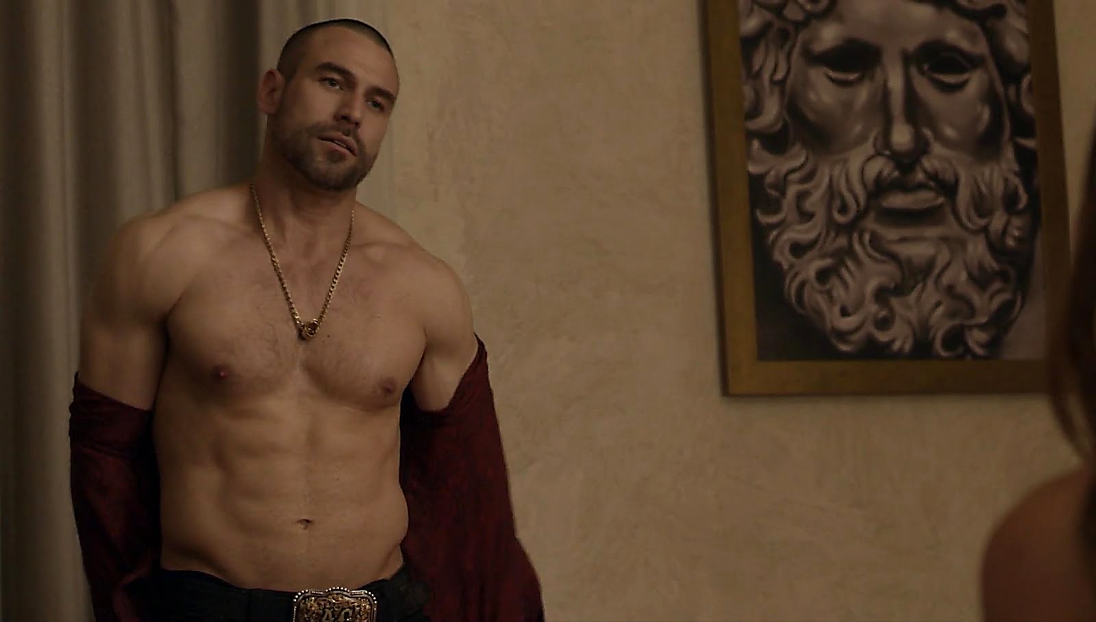 Rafael Amaya sexy shirtless scene July 3, 2018, 11am