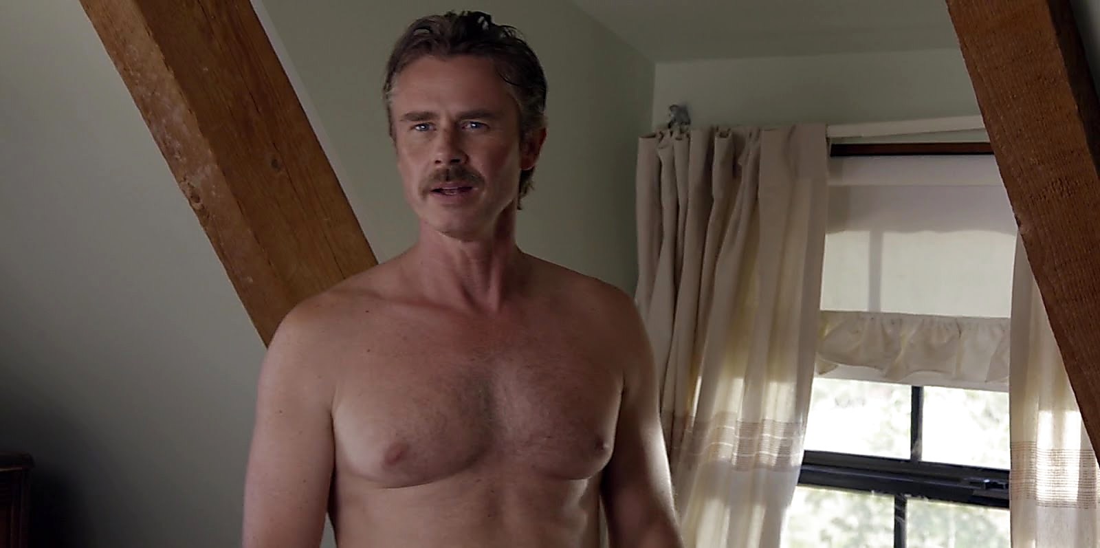 Sam Trammell sexy shirtless scene December 10, 2018, 11am