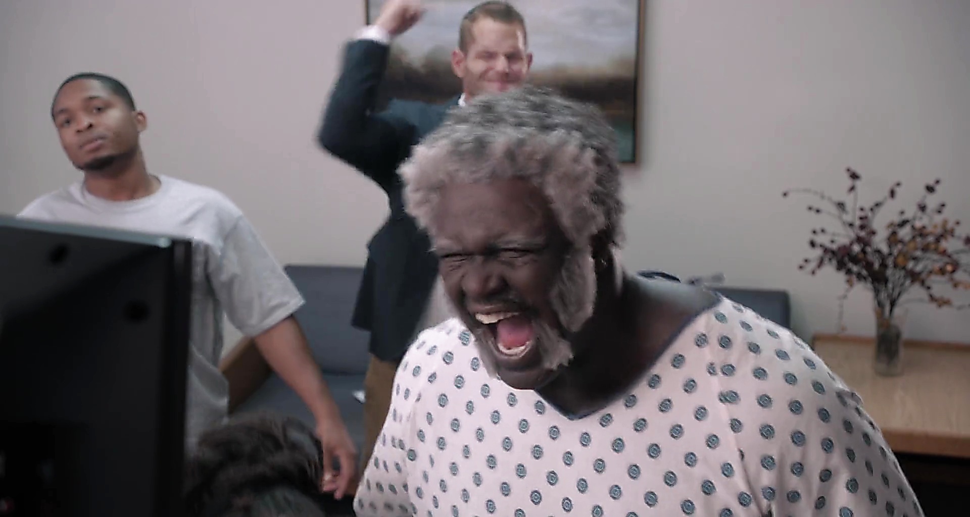 Shaquille O Neal sexy shirtless scene February 19, 2025, 2am