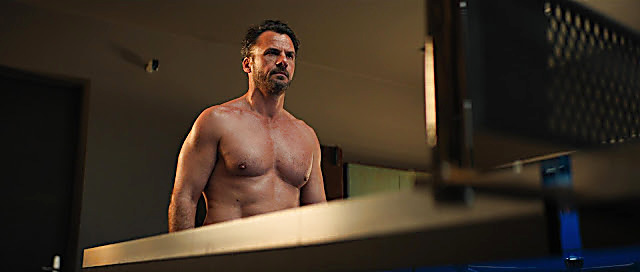 Stephan Luca sexy shirtless scene July 12, 2024, 6am