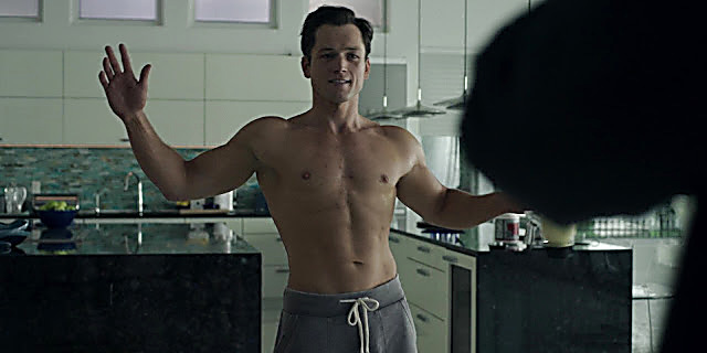 Taron Egerton sexy shirtless scene July 12, 2022, 5am