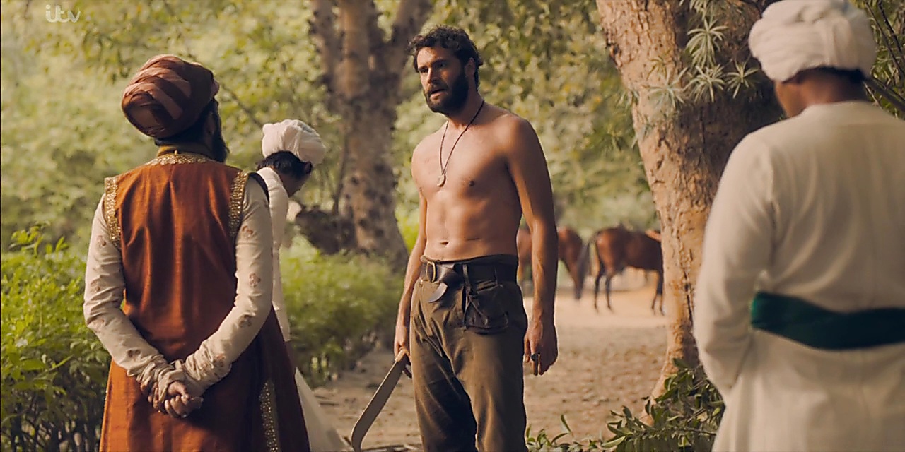 Tom Bateman sexy shirtless scene June 26, 2019, 7am