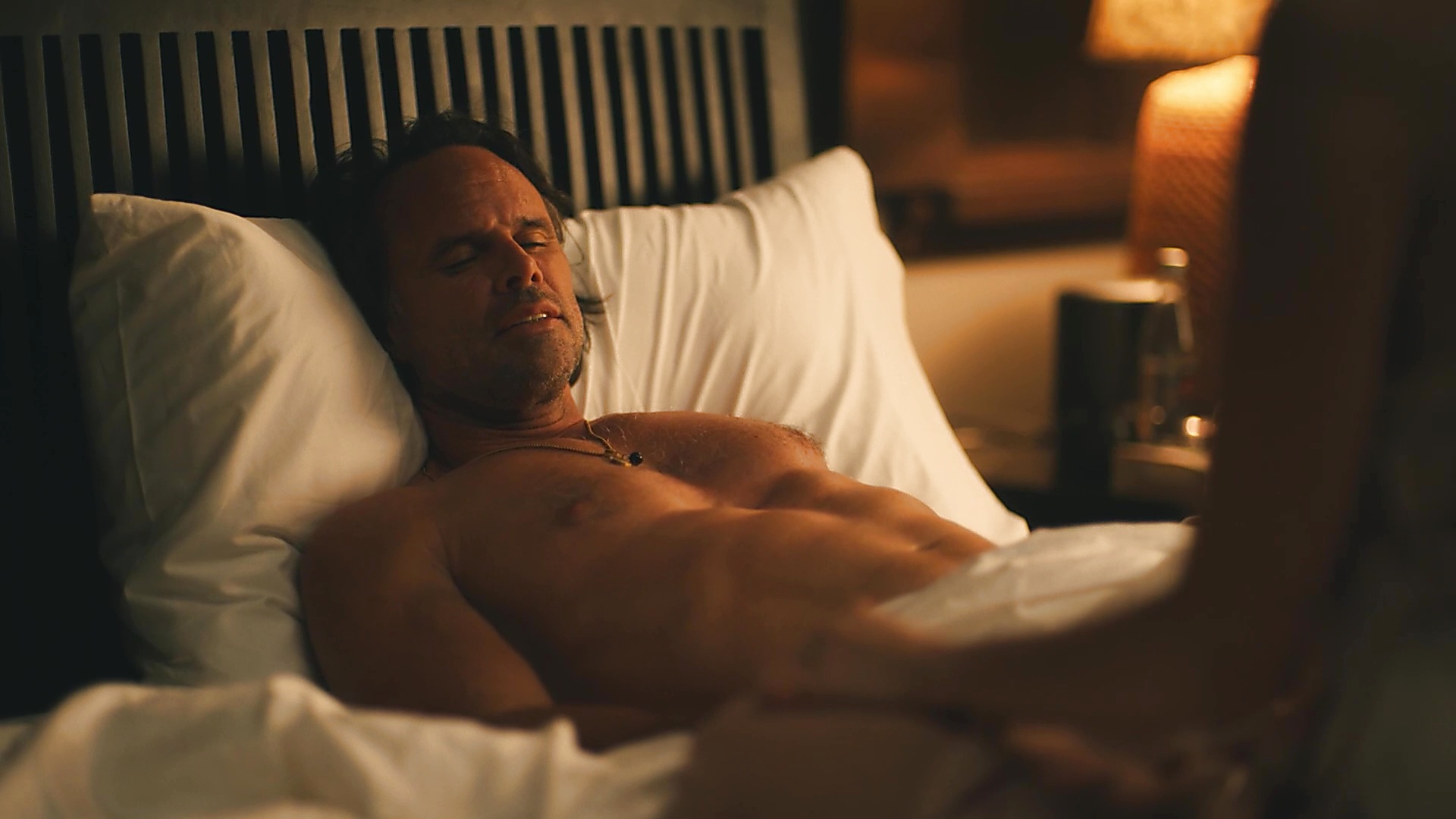 Walton Goggins sexy shirtless scene February 25, 2025, 6am